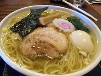 「豚バラ塩チャーシューそば+味玉トッピング　800円」@中華食堂 尽者の写真