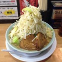 小豚そば(太麺　アブラ少な目　野菜増し増し　ニンニク)