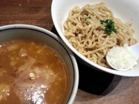 「【限定】味噌カレー熱盛つけ麺（追い飯付き）￥880」@ラーメンアキラの写真