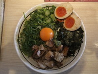 「九条ねぎ塩まぜそば」@麺屋 はなび 桑名店の写真