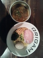 「特製ORIGAMIつけ麺(あつもり)」@麺屋 ORIGAMIの写真