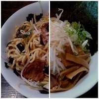 「油そば(大) ￥650＋海苔(クーポンサービス)」@伝家 志木店の写真