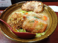 「九州麦味噌野菜ラーメン 炙りチャーシュー1枚」@味噌屋庄助 仁戸名店の写真