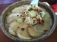 「納豆ラーメン　（大盛り）」@桜島鹿児島ラーメンの写真