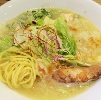 「鶏そば塩750円」@NOODLE STOCK 鶴おかの写真