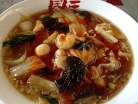 「五目タンメン 770円＋餃子」@中華料理 ぼん天 東村山店の写真