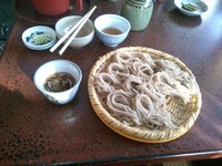 「山野菜の天ぷらざるそば（大盛）」@郷土食堂の写真