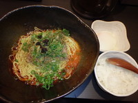 「汁なし担々麺大盛(680円)(３辛)温玉(50円)半ライス」@汁なし担担麺専門 キング軒 大手町本店の写真