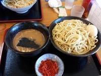 「辛つけ麺 味たま、大盛り」@つけめん・らあめん 福は内の写真