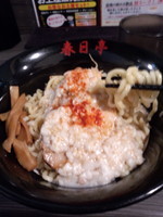 「鳥豚油そば（並）630円」@油そば専門店 春日亭 秋葉原店の写真