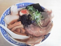 「特製らーめん　醤油　あっさり　細麺　麺固め」@らーめん がんちゃの写真