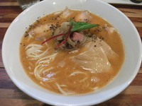 「らーめん焼き鮭搾り」@鮮魚らーめん 五ノ神水産の写真