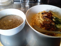 「グリーンカレーつけソバ＋小ライス」@BASSANOVAの写真