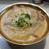 「鶏とろだく麺 極」@鶏湯ラーメン ばふ。の写真