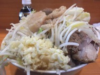 「小ラーメン豚入り ￥850 ニンニク アブラ」@ラーメン二郎 八王子野猿街道店2の写真