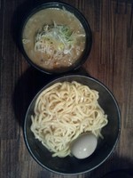 「味噌つけめん(あつもり)＋味卵」@麺処 花田 池袋店の写真