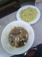 「つけ麺（中盛）６００円」@まるよしの写真