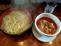 「温つけ麺ナポリタン」@つけ麺 目黒屋の写真