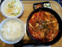 「辛麺ランチ(並盛・1辛)880円」@焼肉あぐり楽楽苑の写真