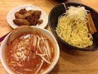 「辛つけ麺  味噌 ＋ ヘタ肉」@麺処 慶の写真
