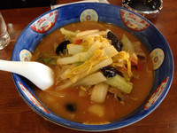 「肉味噌らーめん（大盛り）850円＋200円」@北海ラーメン蝦夷の写真