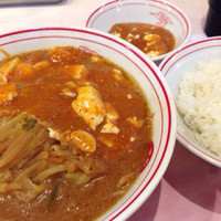 「蒙古タンメン＋定食」@蒙古タンメン 中本 大宮店の写真