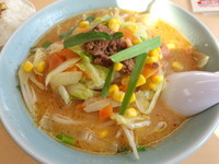「みそ野菜ラーメン850円」@くるまやラーメン 箕輪店の写真