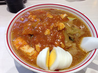 「蒙古タンメン野菜大盛+玉子」@蒙古タンメン中本 秋津店の写真