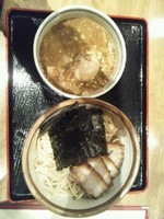 「特製濃厚煮干つけSOBA(並)(あつもり)」@七匹の子ぶた 大宮東口店の写真
