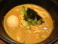 「かけらーめん雲丹搾り900円＋味玉100円」@鮮魚らーめん 五ノ神水産の写真