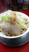 「味噌ラーメン中盛り（野菜とニンニクちょいまし、脂、課長）」@ジャンクガレッジ 東大宮店の写真