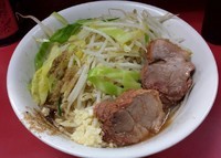 「汁なし600円(ヤサイニンニク魚粉)」@ラーメン二郎 環七一之江店の写真