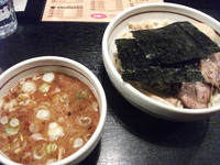 「つけそば+特製トッピング」@BASSO ドリルマンの写真