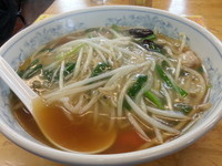 「もやしラーメン（５００円）」@ぎょうざの満洲 大泉学園南口店の写真