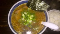 「味噌ラーメン・小ライス（７００＋１００円）」@とうかんやの写真