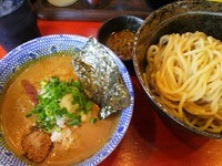 「かれつけ麺＋とろけるチーズ＋キーマ　800+100+100円」@二代目狼煙 本店 葉隠製麺の写真