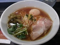 「鯵ニボそば（醤油）　＋味玉：サービス券」@志奈そば 田なかの写真