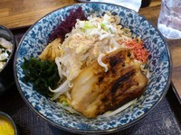 「海老辛油麺」@焼豚食道の写真