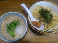 「【今月の限定つけ麺】梅みぞれつけ麺 ￥880」@ラーメンアキラの写真