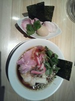 「特製鶏SOBA」@Ginza Noodles むぎとオリーブの写真