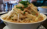 「赤八たっぷり野菜盛￥780+麺大盛￥100」@味噌屋 八兵衛の写真
