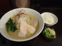 「鯛々麺(800円)+雑炊セット(100円)」@らーめん稲垣（仮）の写真