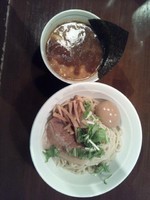 「味玉つけめん(あつもり)」@らぁめん 葉月 不動前店の写真