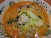 「モツ野菜半チャーハンセット(760円)他」@日高屋 西船橋北口店の写真