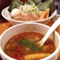 「どろカレーつけ麺全部入り（￥1,200）」@麺の坊 五月晴れの写真