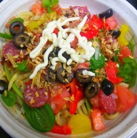 「ピザソバ　８００円」@丸直の写真