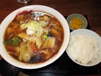 「広東麺＋小ライス　680円（ランチ）」@中華ダイニング いい田の写真