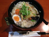 「野菜刀削麺＋手作り焼き餃子（5個）」@元祖中華 和合餃子の写真