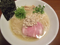 「濃厚鶏拉麺+替玉(850円)」@自家製麺 麺処 東行の写真