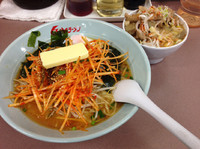 「ねぎスタミナミソラーメン」@くるまやラーメン おゆみ店の写真